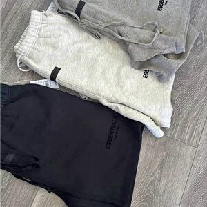 Essentials Men's Athletic Shorts in Black and Gray